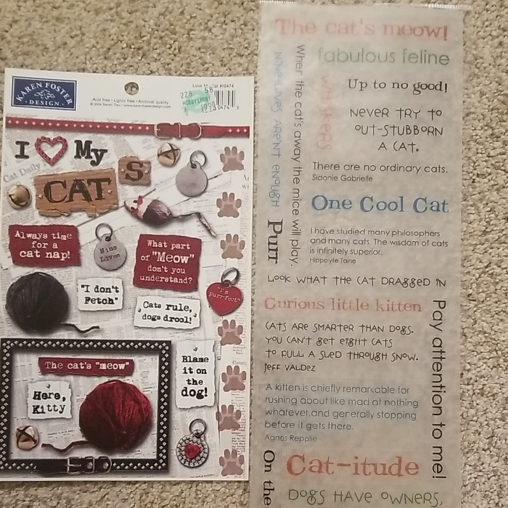Cat-Themed Sticker Set - Multicolor - Picture 7 of 7